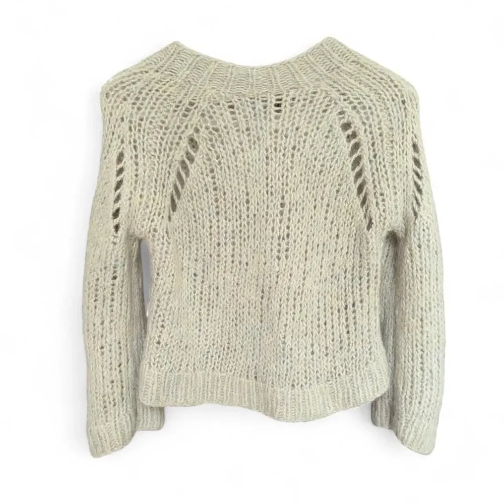 Wrap London Alpaca & Wool Blend Chunky Knit Sweater size 6